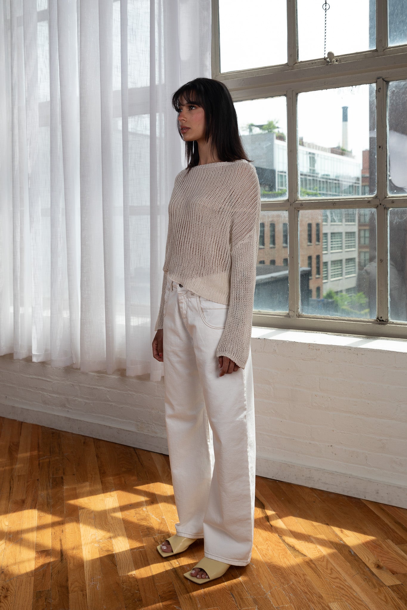 Kika Boat Neck Knit Top in Sand – CLAUD The Label